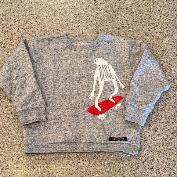 FINGER IN THE NOSE Dare Boys Skateboard Crewneck Sweatshirt - Picture 2 of 8